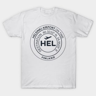 Airport code sticker HEL Helsinli T-Shirt